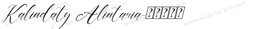 Kalindaty Alintaria字体转换